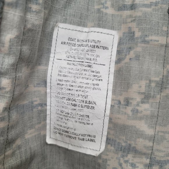 💕 Woman's utility Coat Air Force Camouflage Pattern - Picture 9 of 14